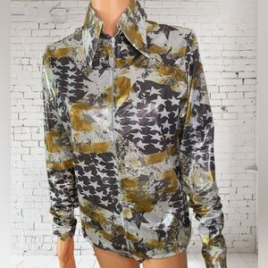 Vntg. HOBBY HORSE Spangle Show Blouse L